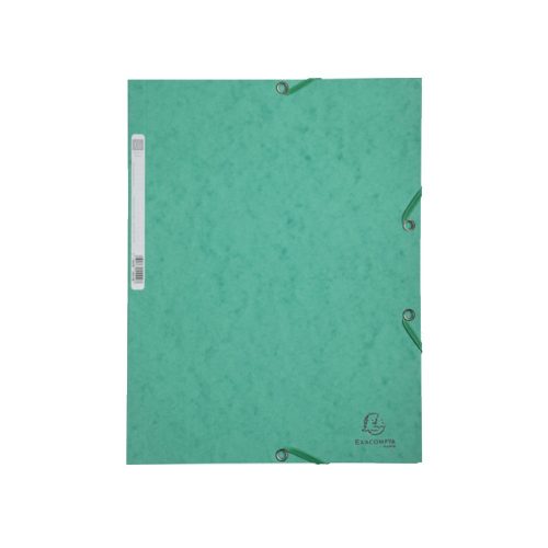 Gumis mappa karton  prespán A/4 Exacompta zöld