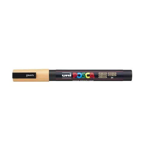 Dekormarker 0,9-1,3mm, Uni Posca PC-3M világos narancs