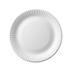 Papírtálca kerek átmérő 18 cm 100 db/csomag fehér