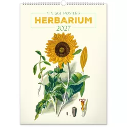   Falinaptár képes  330×460mm Vintage Posters-Herbarium Realsystem 2027.