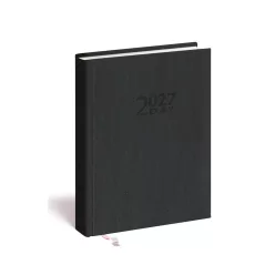   Határidőnapló 2day B/6, kétnapos beosztás + jegyzetlap zöld Realsystem 2027.