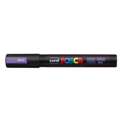 Dekormarker 1,8-2,5mm, Uni Posca PC-5M metál lila