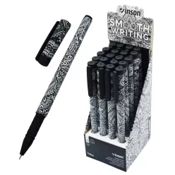   Golyóstoll kupakos, 0,7mm Vinson Tattoo A3 vegyes test displ 20 db/display