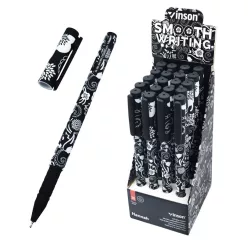   Golyóstoll kupakos, 0,7mm Vinson Hannah A71 vegyes test displ 20 db/display