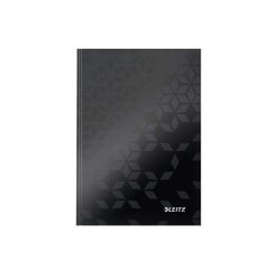   Beírókönyv A5, vonalas, 80 lap, keményfedeles, LEITZ  Wow fekete