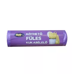   Szemeteszsák köthető füles 75 liter 75 x 100 cm 15 db/tekercs lila