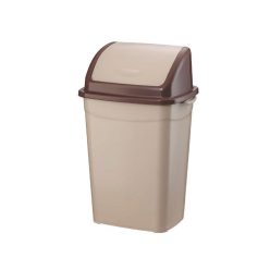   Szemetes kuka billenő fedéllel műanyag 4 literes barna UP114