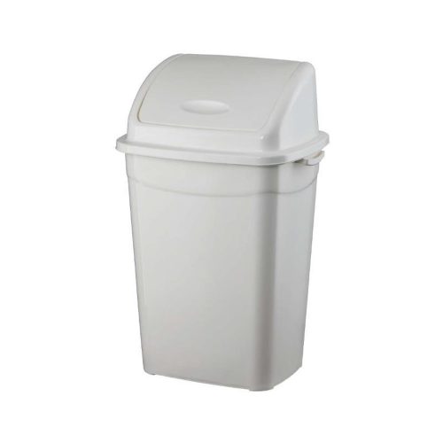 Szemetes kuka billenő fedéllel műanyag 9 literes fehér UP116