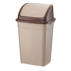   Szemetes kuka billenő fedéllel műanyag 50 literes barna UP122-210