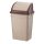 Szemetes kuka billenő fedéllel műanyag 50 literes barna UP122-210