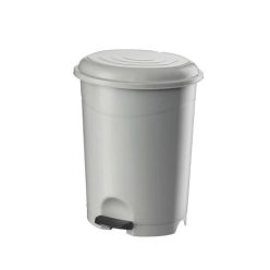 Szemetes kuka pedálos műanyag 12 literes fehér UP126-001