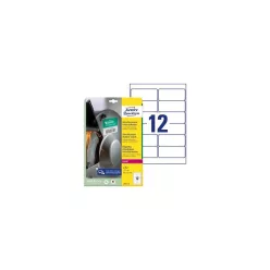   Etikett címke, 99,1 x42,3mm, ultra ellenálló 12 címke/ív, 10 ív/doboz, Avery fehér