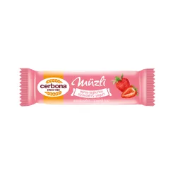 Müzliszelet 20 g, CERBONA, epres-joghurtos