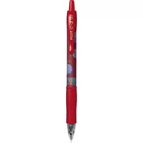 Zseléstoll 0,7mm, nyomógombos Pilot G-2 One Piece, írásszín piros