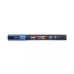 Dekormarker 0,9-1,3mm, Uni-Posca PC-3ML csillámló kék