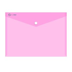   Irattartó tasak A4, PP patentos Bluering® transzparens pink