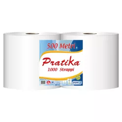   Ipari törlő 2 rétegű tekercses átmérő: 29 cm 960 lap/240 m/tekercs 2 tekercs/karton Paperdi Pratika 1000_BI8S1000