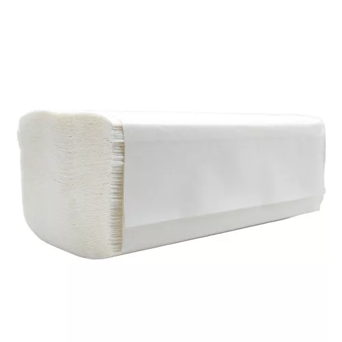 Kéztörlő 2 rétegű V hajtogatású 100 % cellulóz 150 lap/csomag 20 csomag/karton Bluering® fehér