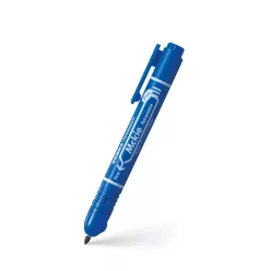   Alkoholos marker 1,3 mm, nyomógombos, Zebra Mckie Retractable írásszín kék