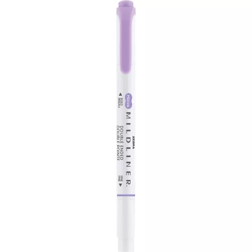 Szövegkiemelő 1,0/3,5 mm, kétvégű Zebra Mildliner Cool & Refined lila