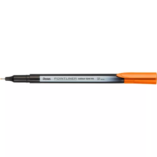 Rostirón, tűfilc 0,4mm, Pentel Pointliner narancssárga