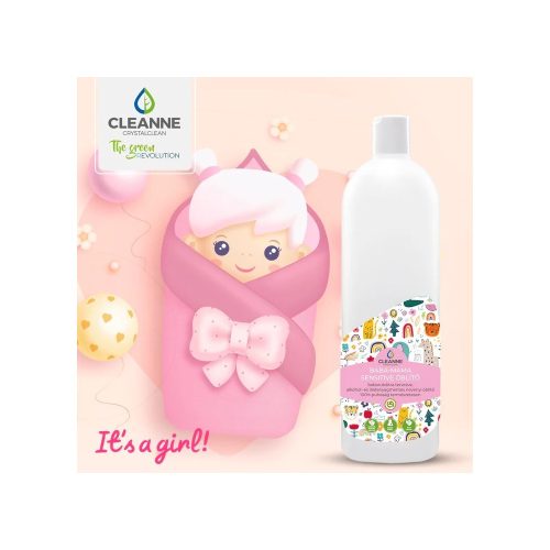 Öblítő koncentrátum 1 liter Cleanne_Baba-Mama Sensitive Its a girl