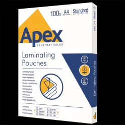 Lamináló fólia A4, 100 mic. 100 db/doboz, Apex Standard