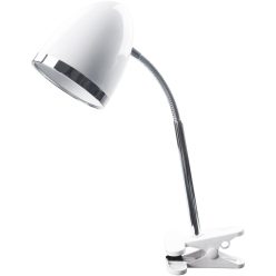 Asztali lámpa, csiptethető, E27, max. 15W, AVIDE, fehér