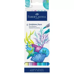   Rostirón, filctoll készlet akvarell kétvégű GOLDFABER AQUA Kagyló szimfónia Faber-Castell 4klf. szín