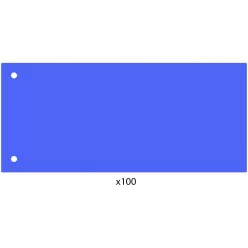  Elválasztócsík, 24x10,5 cm, 100 db/csomag PP Economix kék