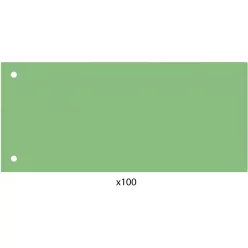   Elválasztócsík, 24x10,5 cm, 100 db/csomag PP Economix zöld