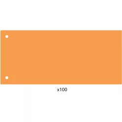   Elválasztócsík, 24x10,5 cm, 100 db/csomag PP Economix narancs