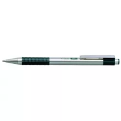 Golyóstoll 0,7mm, zöld test, Zebra F-301, írásszín kék