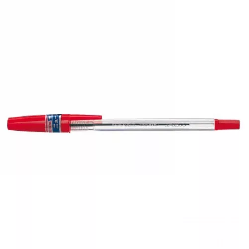 Golyóstoll 0,7mm, kupakos, N5200 Zebra, írásszín piros