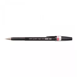 Golyóstoll 0,5mm, kupakos, H-8000 Zebra, írásszín fekete