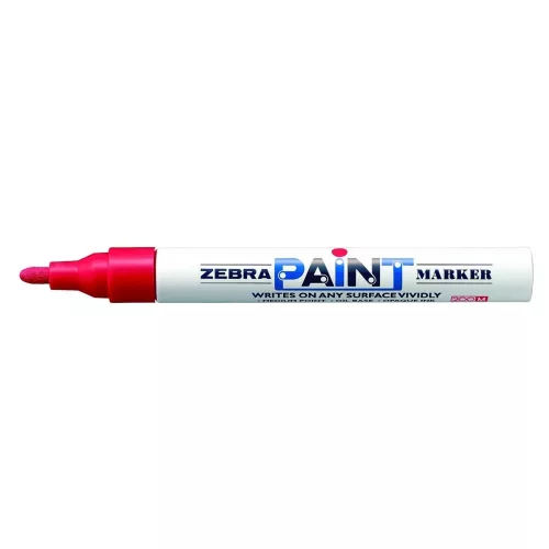 Lakkmarker olajbázisú Zebra piros