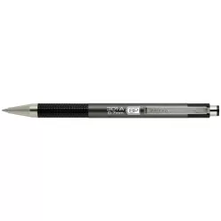   Golyóstoll 0,7mm, metál antracit test, Zebra F-301A, írásszín kék