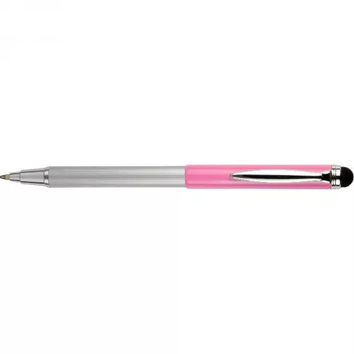 Golyóstoll metál rózsa test, Zebra Stylus Telescopic, írásszín kék