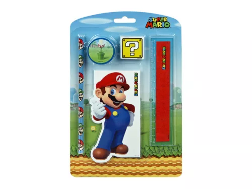 Írószer szett, 5 db, Super Mario