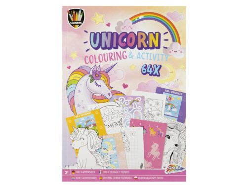 Grafix - Színező- és foglalkoztatókönyv A4 Unikornis, 64 oldal