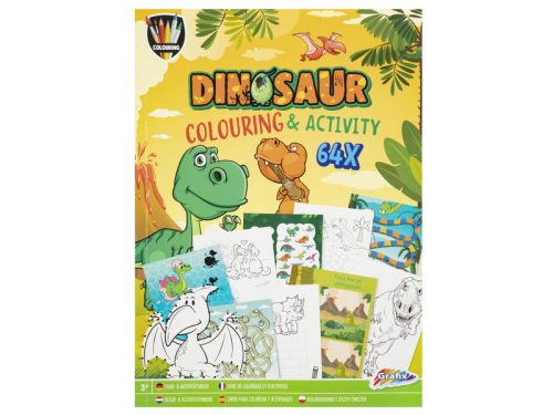 Grafix - Színező- és foglalkoztatókönyv A4 Dino, 64 oldal