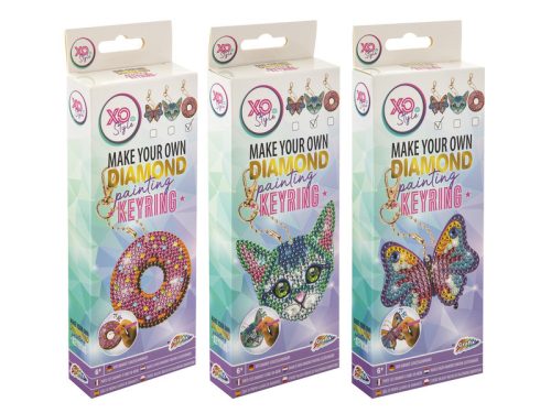 Grafix -Csináld magad gyémántfestős kulcstartó, 3 féle