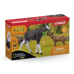 Schleich jávorszarvas borjúval (natgeo)