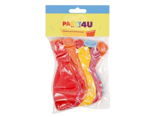 Gumi lufi, boldog szülinapot, 10 db, 33cm