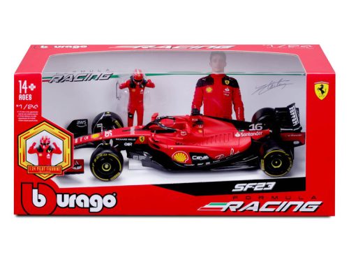 Bburago 1/24 F1 versenyautó pilótával - Ferrari SF-23