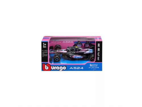 Bburago 1/43 F1 versenyautó - BWT Alpine F1 Team A524 (2024)