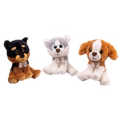 Ülő kutyus plüss csonttal