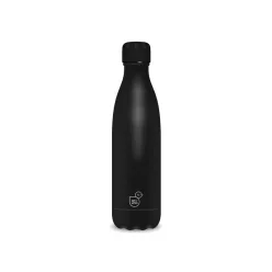 Duplafalú fémkulacs 600ml - Fekete