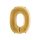 Héliumos fólia lufi, 0-as szám, 65 cm, arany