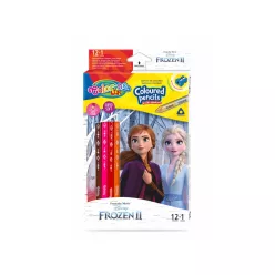   Colorino 12db háromszög alakú ceruza hegyezővel Jégvarázs